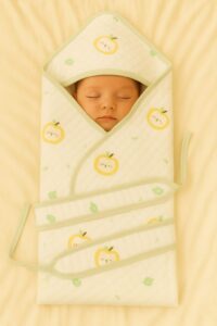 BABY MUSLIN HOODED WRAPPER