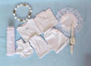 NEW BORN BABY BOY BAPTISM SET