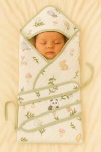 MUSLIN HOODED WRAPPER