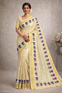 LOTUS PRINT SET SAREE