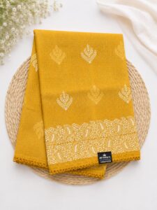 NET COTTA MANGO DESIGN SAREE